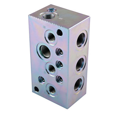 40L 80L 120L Aliran katup hidraulik Manifold Block Aluminium Cast Ductile Iron Steel Valve