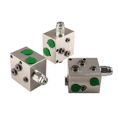 Aluminium Steel Hydraulic Manifold Hydraulic Valve Block Layanan Pengolahan Khusus