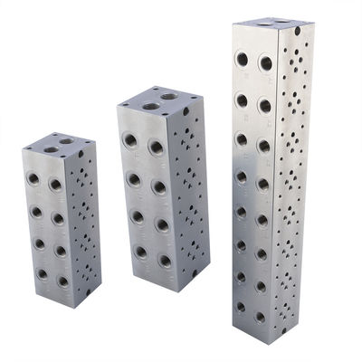 Aluminium Alloy Al6061 Hidrolik Silinder Valve Block CNC Machining Manifold Block