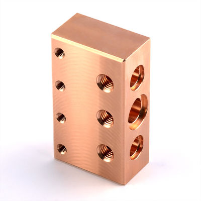 Pengolahan Kuningan Blok katup hidrolik CNC Milling Baja tahan karat Blok hidrolik