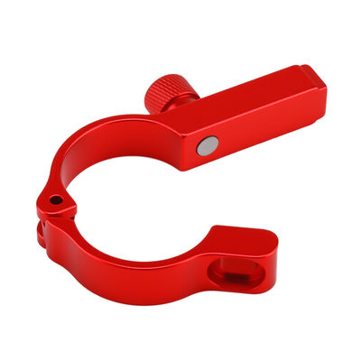 Aluminium Alloy Precision CNC Machining Parts Anodized Brass Red Copper OEM Turning Milling Service Sepeda Kursi Post Clamp