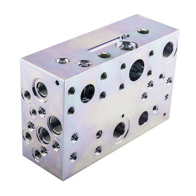 Aluminium Hydraulic Manifold Valve Block untuk Modifikasi Sistem Hidraulik Kendaraan 100% Diuji dan OEM Non-Standar